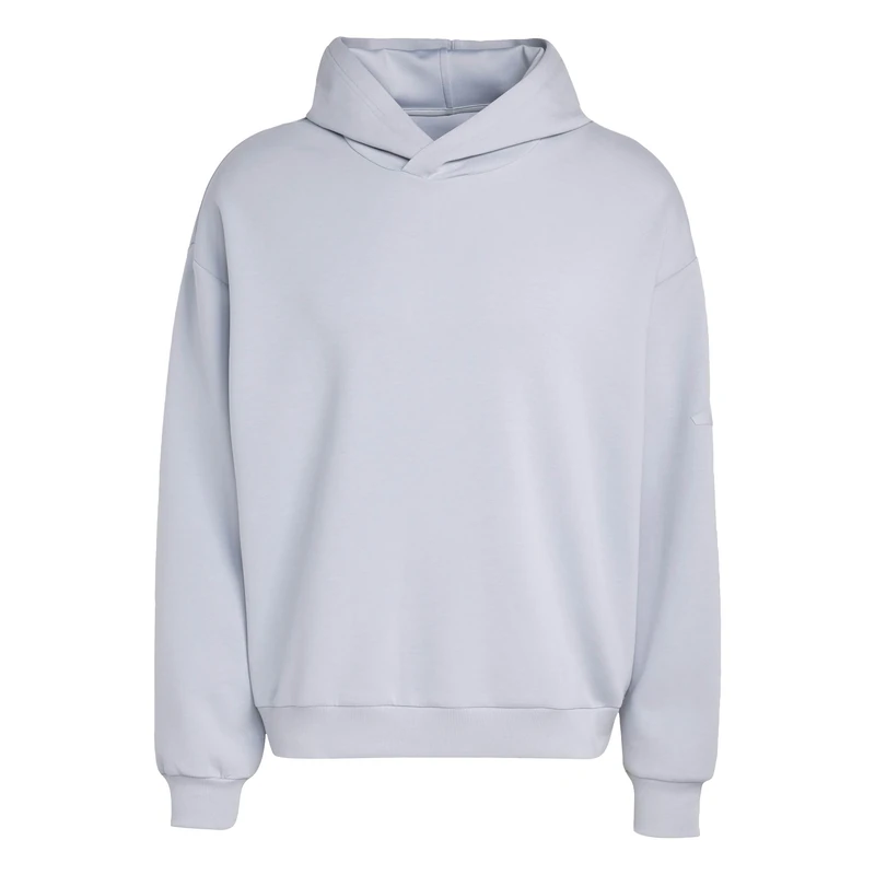 adidas Men's SOFT LUX HOODIE, halo silver, M