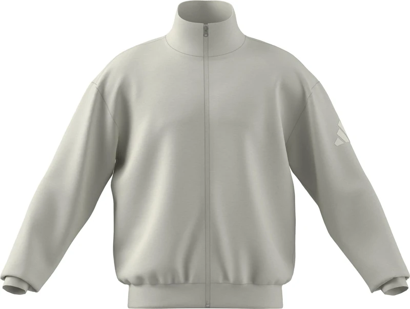 adidas Men's SOFT LUX TRACK TOP, off white, XS