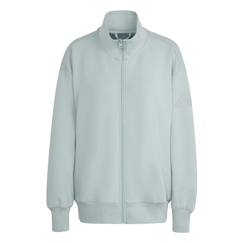 adidas Women's SOFT LUX FULL-ZIP TRACKTOP, Wonder Sage, XS