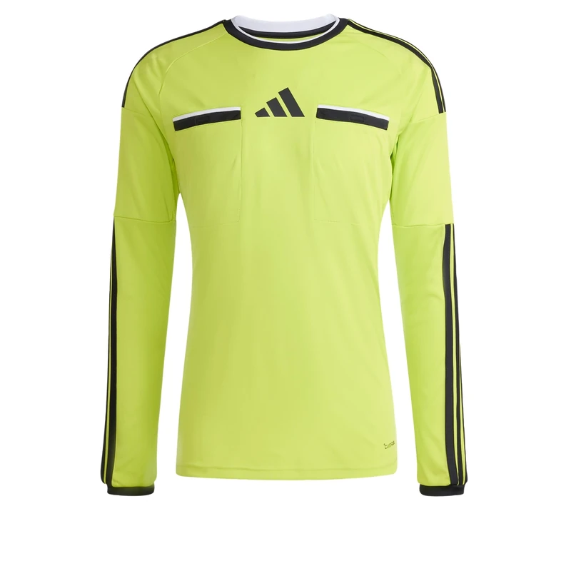 adidas Men's Referee 26 Jersey Long Sleeve, Team semi sol Yellow/Black, 3XL