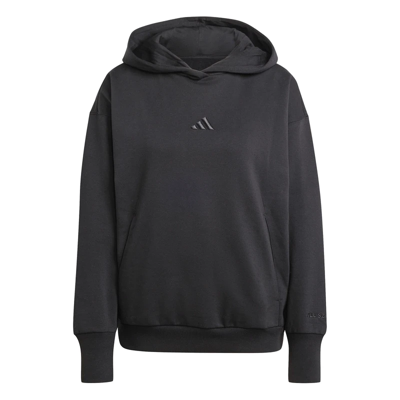 adidas Women's ALL SZN FLEECE LOOSE HOODIE, BLACK, XXS - Image 1