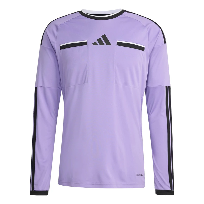 adidas Men's Referee 26 Jersey Long Sleeve, Violet Fusion/Black, XXL