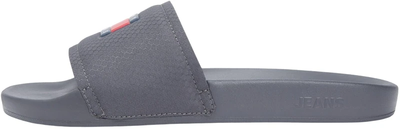 Tommy Jeans Men TJM POOL SLIDE EM0EM01673 Slides, GREY (Washed Black), 45