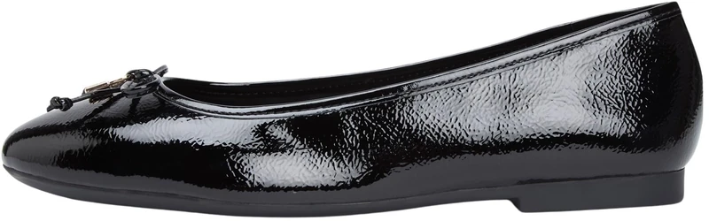 Tommy Hilfiger Women HILIFGER Patent Ballet FW0FW09005 Ballerinas, Black (Black), 37