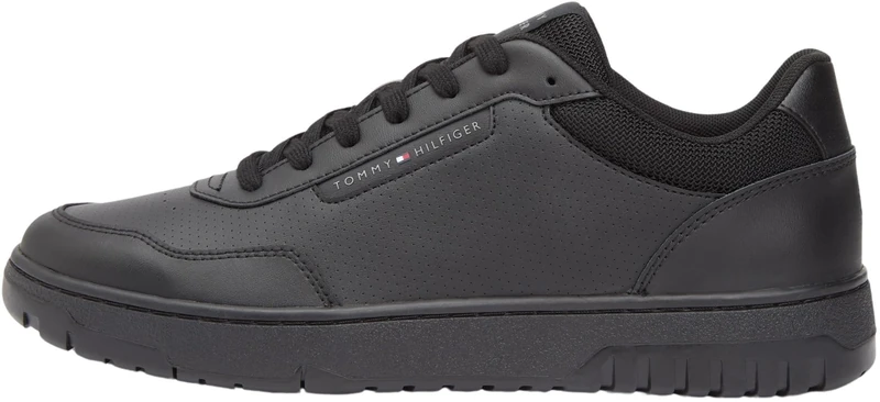 Tommy Hilfiger Men TH Basket CORE LITE LTH FM0FM05713 Low Top, Black (Black), 46