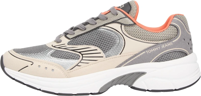 Tommy Jeans Men Archive '25 EM0EM01665 Low Top, Beige (Gulf Sans/Zinc Grey), 42 - Image 1