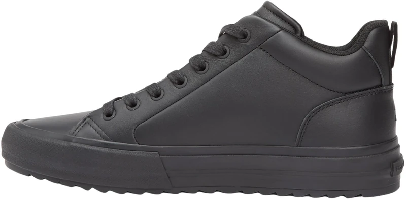 Tommy Hilfiger Men NU Harlem Street Cleat MID 3A FM0FM05704 Mid Top, Black (Black), 42 - Image 1