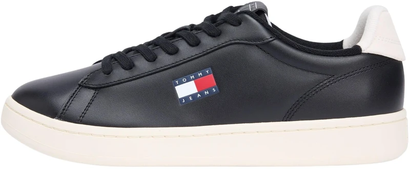 Tommy Jeans Men Archive '98 EM0EM01596 Low Top, Black (Black/Calico), 43