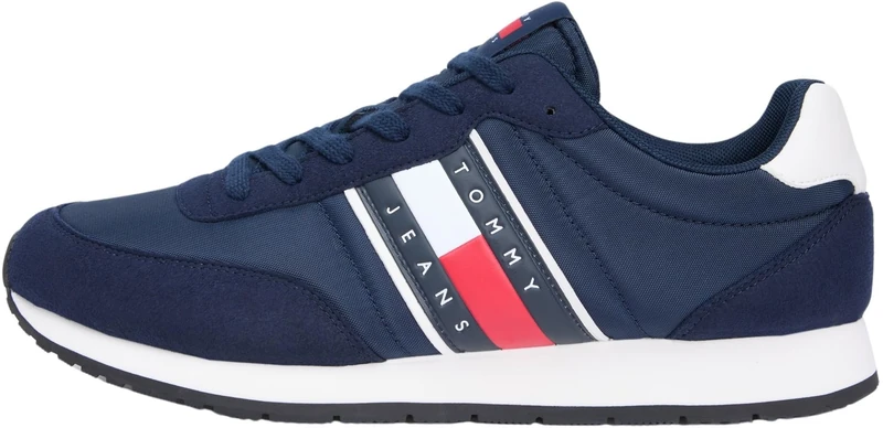 Tommy Jeans Men TJM Classic Runner EM0EM01709 Low Top, Blue (Dark Night Navy), 41