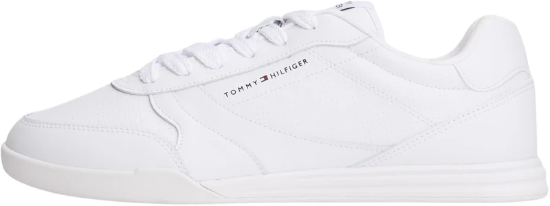 Tommy Hilfiger Men LoPro Cup Leather FM0FM05677 Low Top, White (White), 40