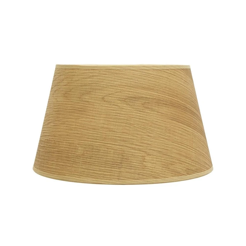 Lampshade - Open conical lampshade of Light Wood, Dimensions 40x30x25 cm, Ideal for E27 Lamps, Elegant and Modern - Image 1