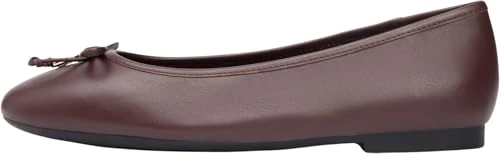 Tommy Hilfiger Women Hilfiger Smooth LTHR Ballet FW0FW09006 Ballerinas, Brown (Rich Walnut), 40