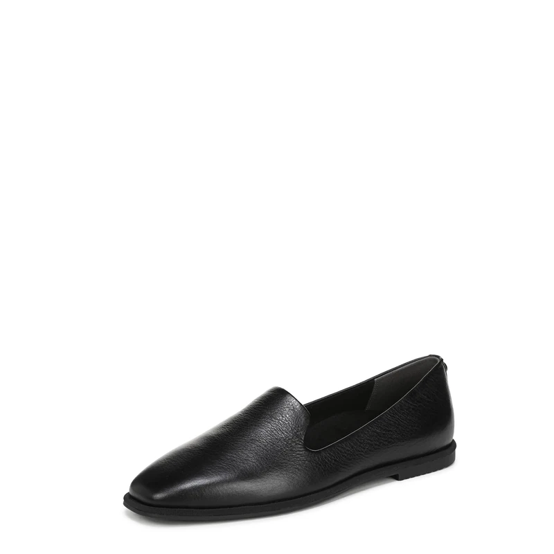 Vionic Womens Willa 2.0 Slip-On Loafers, Wide Fit, Black Leather, UK 5.5