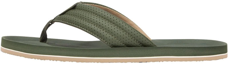 Tommy Hilfiger Men COMFORT PADDED PERF BEACH SANDAL FM0FM05712 Flip Flops, GREEN (Arctic Spruce), 42
