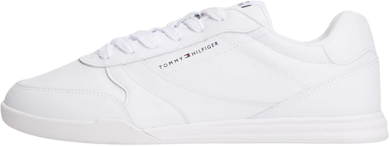 Tommy Hilfiger Men LoPro Cup Leather FM0FM05677 Low Top, White (White), 42