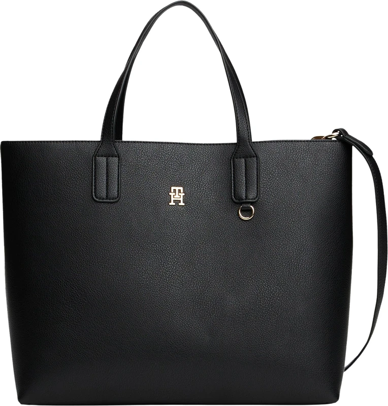 Tommy Hilfiger Women's TH ICON SATCHEL AW0AW18122 - Black