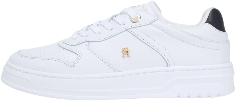 Tommy Hilfiger Women TH Sporty Cupsole Corp FW0FW09025 Low Top, White (White), 38