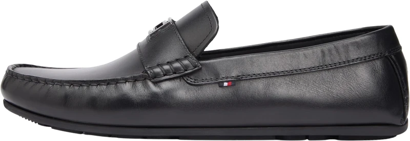 Tommy Hilfiger Men Hardware Hilfiger Driver Shoes - Black 43