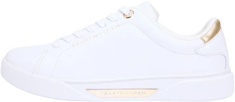 Tommy Hilfiger Women Essential Chic Court Sneaker FW0FW09019 Low Top, White (White), 42