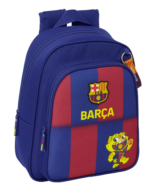 Safta F.C. Barcelona 1st Team 25/26 – Children's School Backpack, Ideal for Children of Different Ages, Comfortable and Versatile, Quality and Resistance, 27 x 10 x 33 cm, Blue/maroon, M, Casual