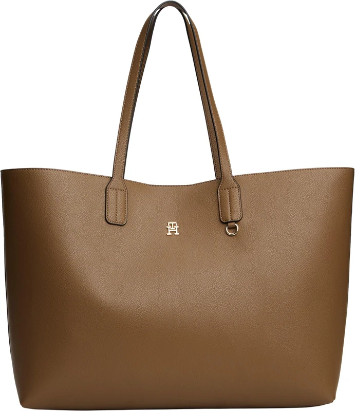 Tommy Hilfiger Women's TH ICON TOTE AW0AW18173 Tote, KHAKI, One Size