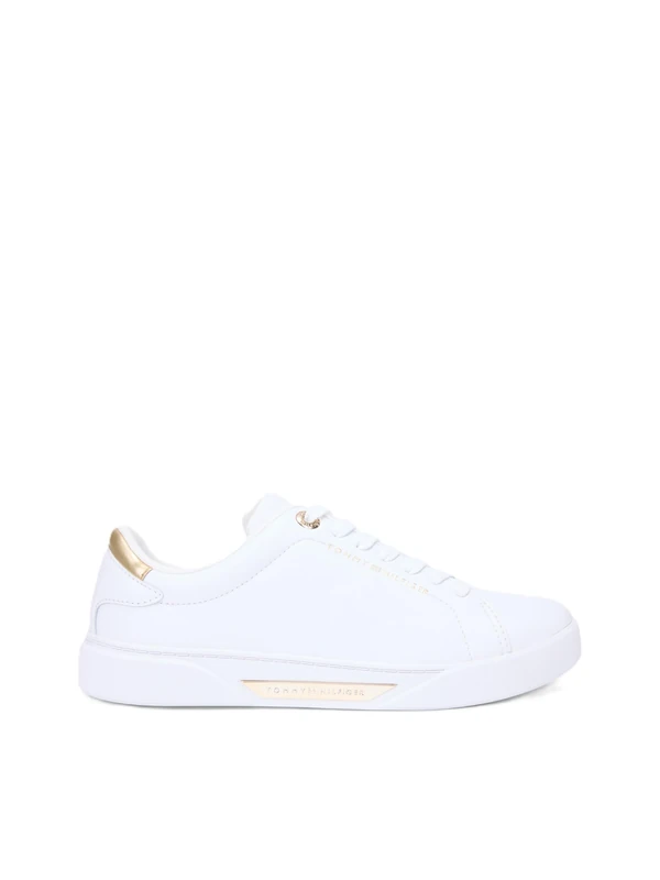 Tommy Hilfiger Women Essential Chic Court Sneaker FW0FW09019 Low Top, White (White), 38