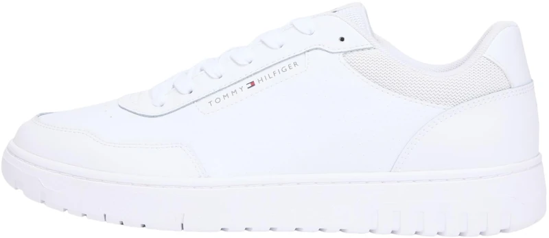 Tommy Hilfiger Men TH Basket CORE LITE LTH FM0FM05713 Low Top, White (White), 45