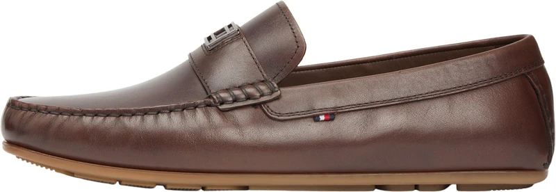 Tommy Hilfiger Men Hardware Driver Shoes - Brown FM0FM05838