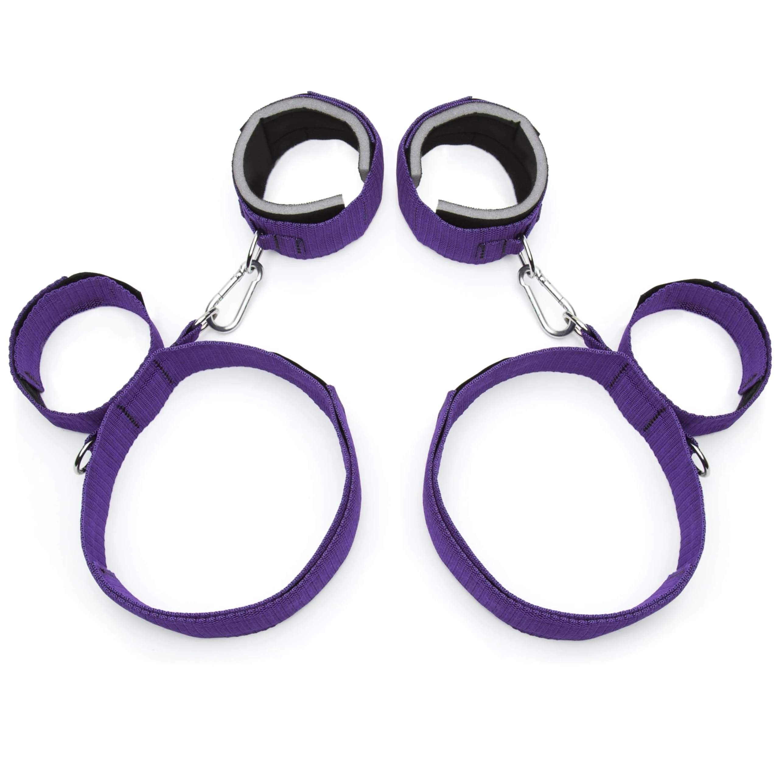 Lovehoney Bondage Restraints Body Harness | Adjustable Behind Back Wrist & Thigh Cuffs | BDSM Sex Handcuffs for Bedroom Adult Games | Sexy Role Play Bondage Set for Doggy Style | Sex Toys for Couples