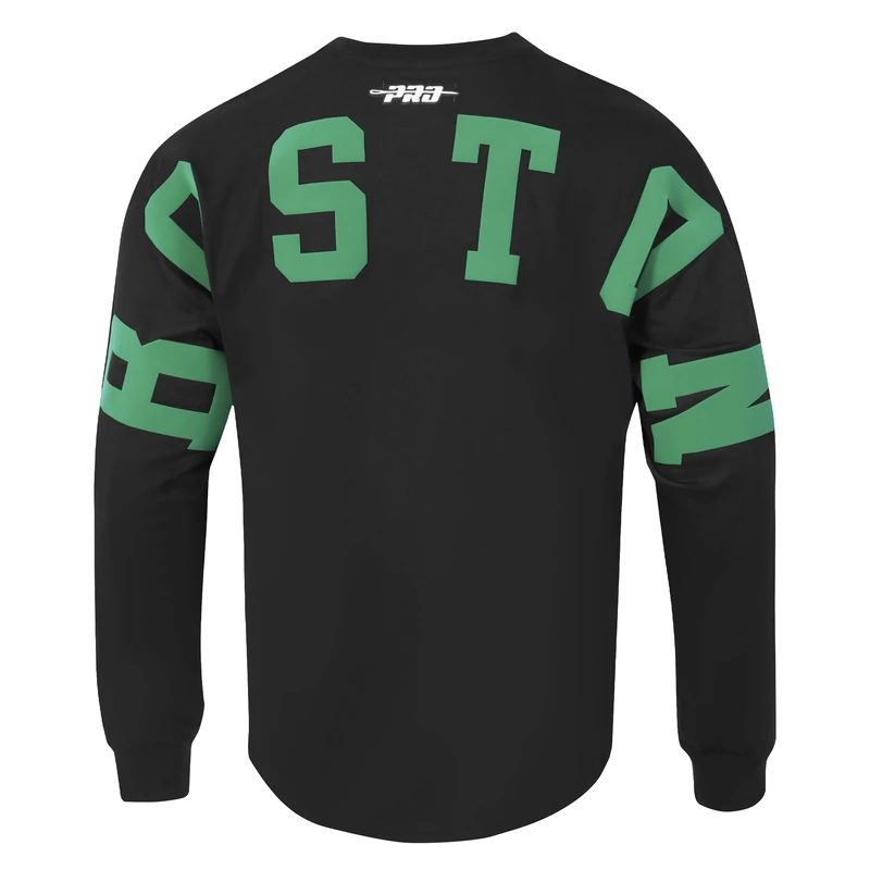 Pro Standard Mens NBA Boston Celtics Wingspan Long Sleeve Tee Black M