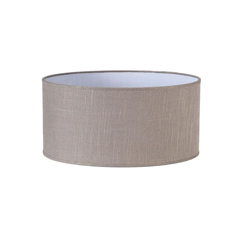 Cylindrical lampshade - Gray Linen Shade, Size 45x45x22 cm, Stylish and Modern Design, Ideal for E27 Lamps