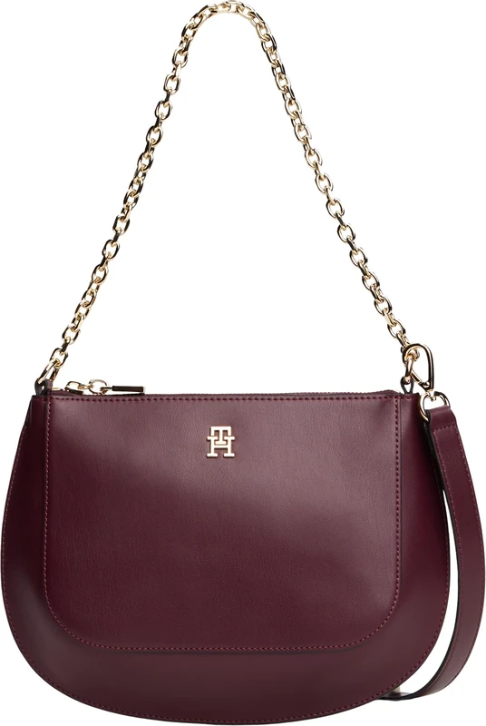 Tommy Hilfiger Women's TH GLAM CONV MED CROSSOVER AW0AW18143 Crossover, RED, One Size - Image 1