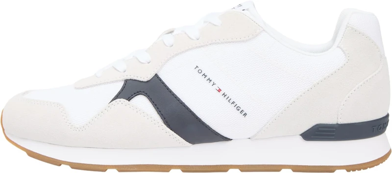 Tommy Hilfiger Men Runner ICON Mix FM0FM05679 Low Top, White (White), 44