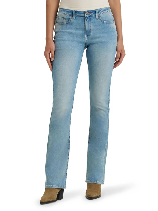 Lee Women's Legendary Mid Rise Bootcut Jean, Take The Dare, 14 Long