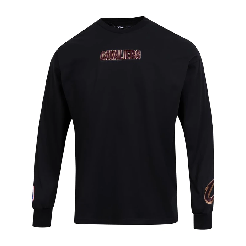 Pro Standard Mens NBA Cleveland Cavaliers Wingspan Long Sleeve Tee Black XL