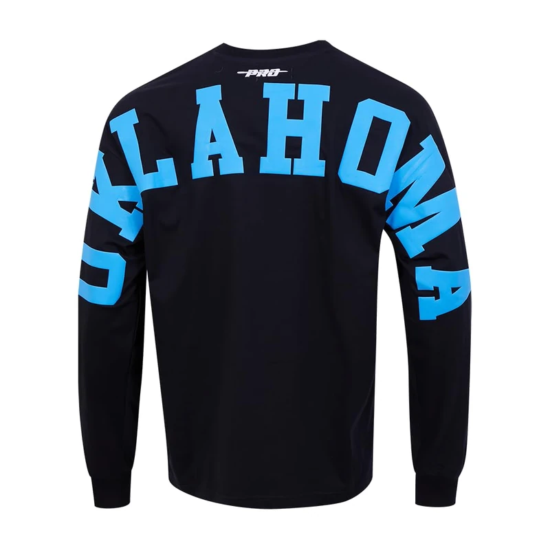 Pro Standard Mens NBA Oklahoma City Thunder Wingspan Long Sleeve Tee Black M