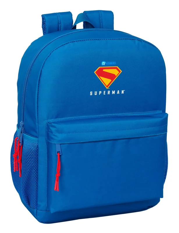 Safta Superman – School Backpack, Adaptable to Cart, Ideal for Children of Different Ages, Comfortable and Versatile, Quality and Resistance, 32 x 14 x 43 cm