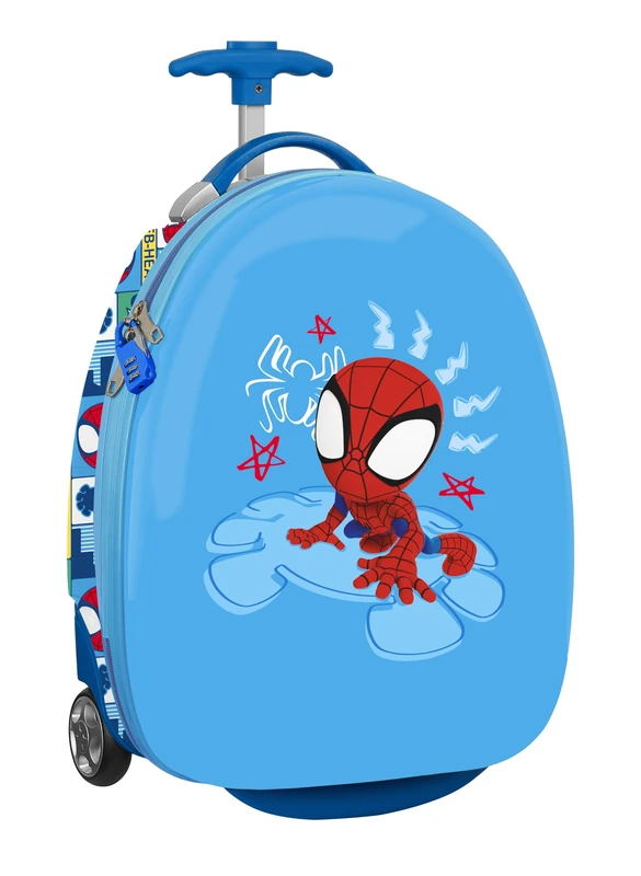Safta Spidey Rescue – Cabin Trolley 16 Inches, Suitcase with Wheels, Security Lock, Lightweight Suitcase, 28 x 23 x 43 cm - Image 1