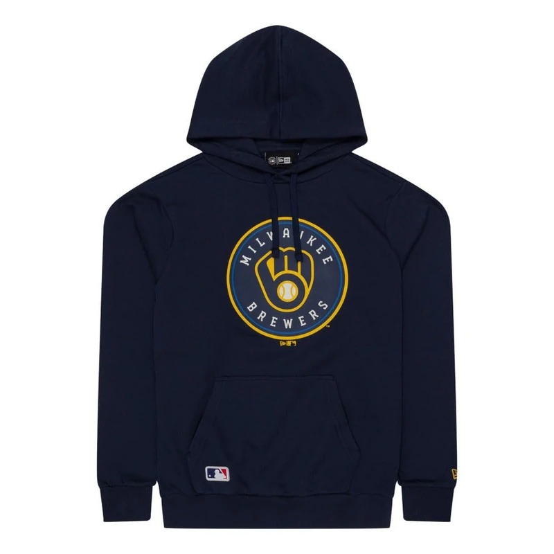 New Era MLB Regular Milwaukee Brewers Hoodie Large Blue