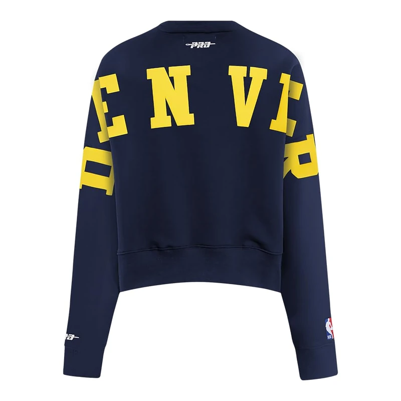 Pro Standard Womens NBA Denver Nuggets Wingspan Sweatshirt Midnight Navy S