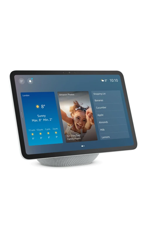 Certified Refurbished Amazon Echo Show 11 (newest gen), Vibrant Full-HD 11" display with more viewing area, spatial audio, Glacier White