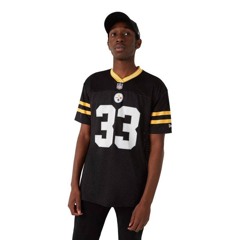 New Era Pittsburgh Steelers NFL Logo Oversized T-Shirt Black