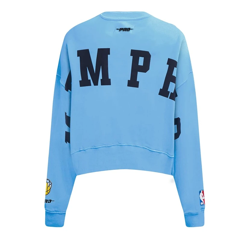 Pro Standard Womens NBA Memphis Grizzlies Wingspan Sweatshirt University Blue S