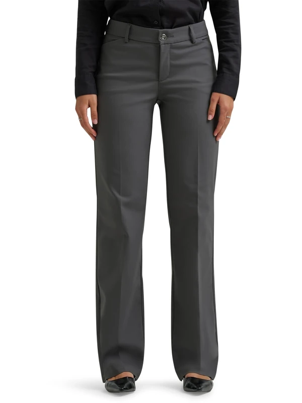 Lee Women's Ultra Lux Comfort with Flex Motion Trouser Pant, Static Gray, 6 US