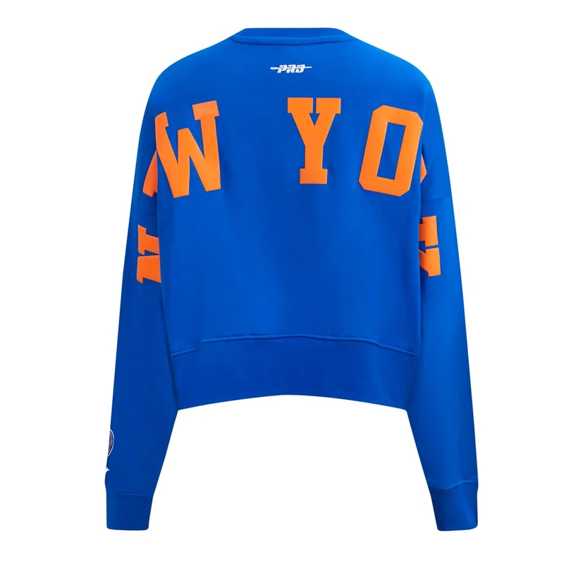 Pro Standard Womens NBA New York Knicks Wingspan Sweatshirt Royal Blue XL