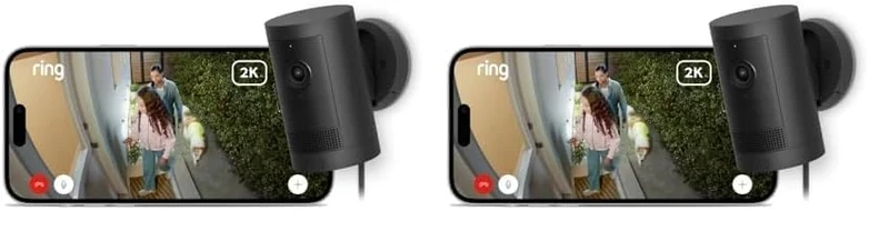 Ring Outdoor Camera Plus (Plug-in) | 2K with Ring Vision I DIY Outdoor Security Camera | alternative to CCTV I 30-day free trial of Ring Home Plan (Pack of 2)