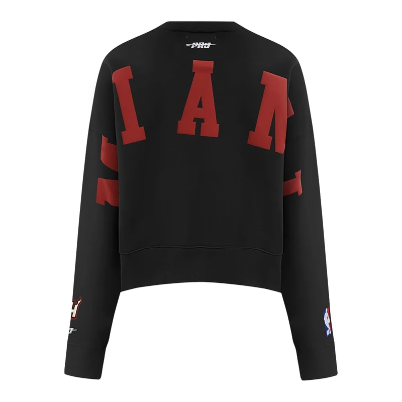 Pro Standard Womens NBA Miami Heat Wingspan Sweatshirt Black XL