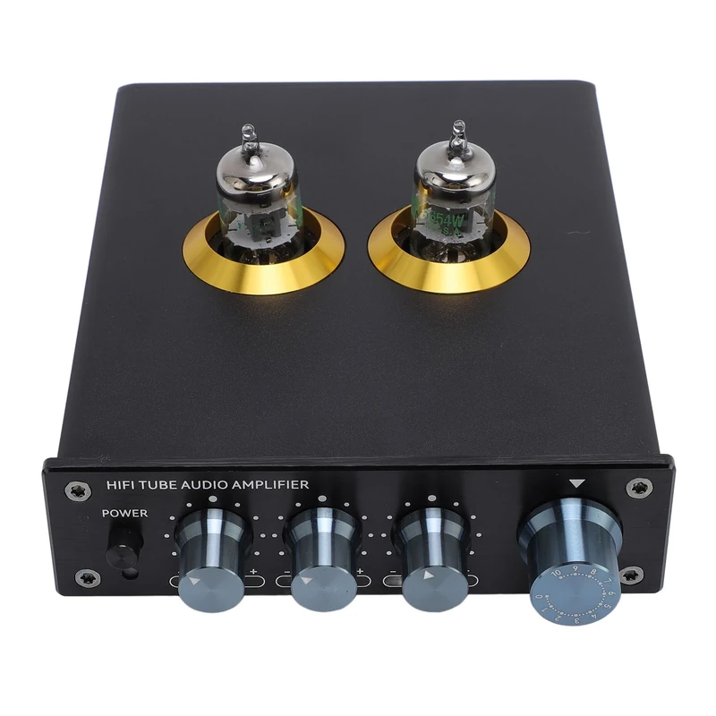Bench Preamplifier, Stereo Phonograph Preamplifier Excellent Sound Quality for Home (UK Plug)