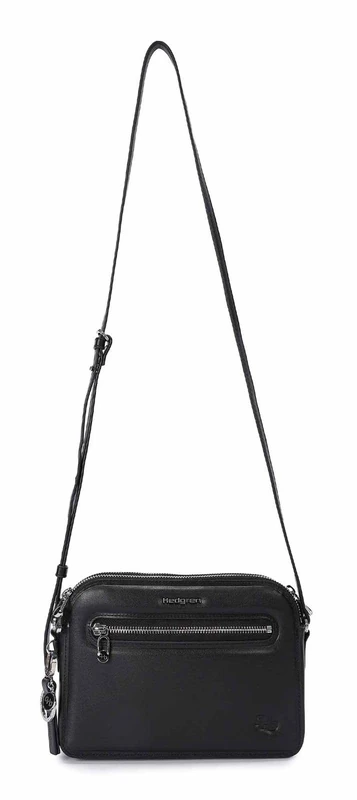 Hedgren Unisex's Doppio + Double Crossover + RFID, Black, Talla única