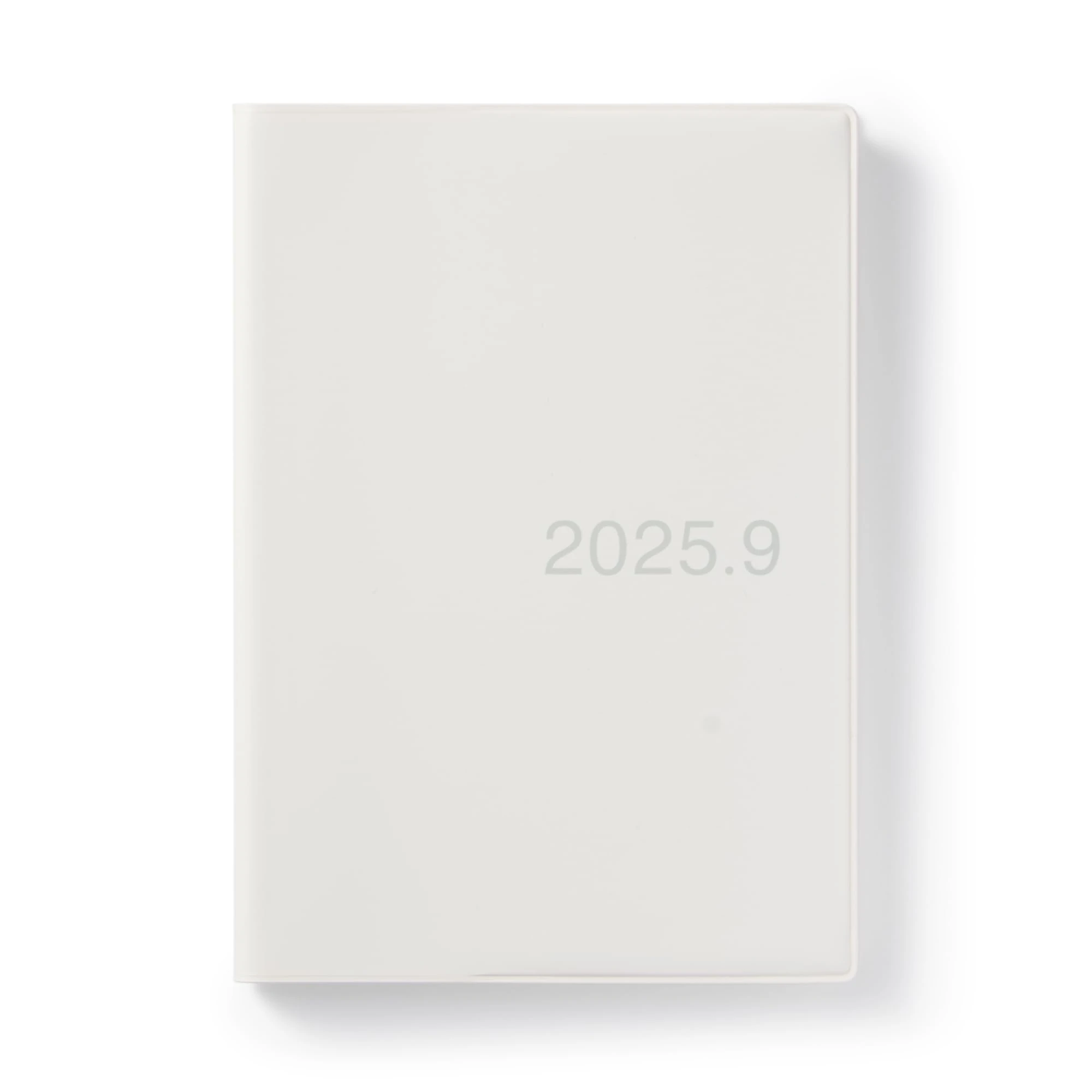 MUJI 84526206 Monthly/Weekly Planner, White Gray, 2025 August Begins on Monday